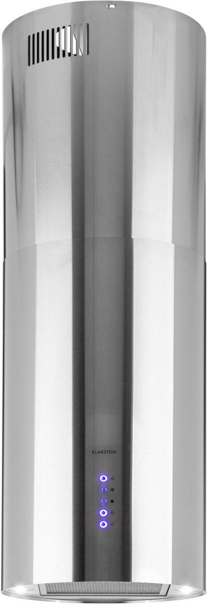 Klarstein Beretta eilandafzuigkap - Ø35cm afvoer/circulatie 650m³/h led rvs