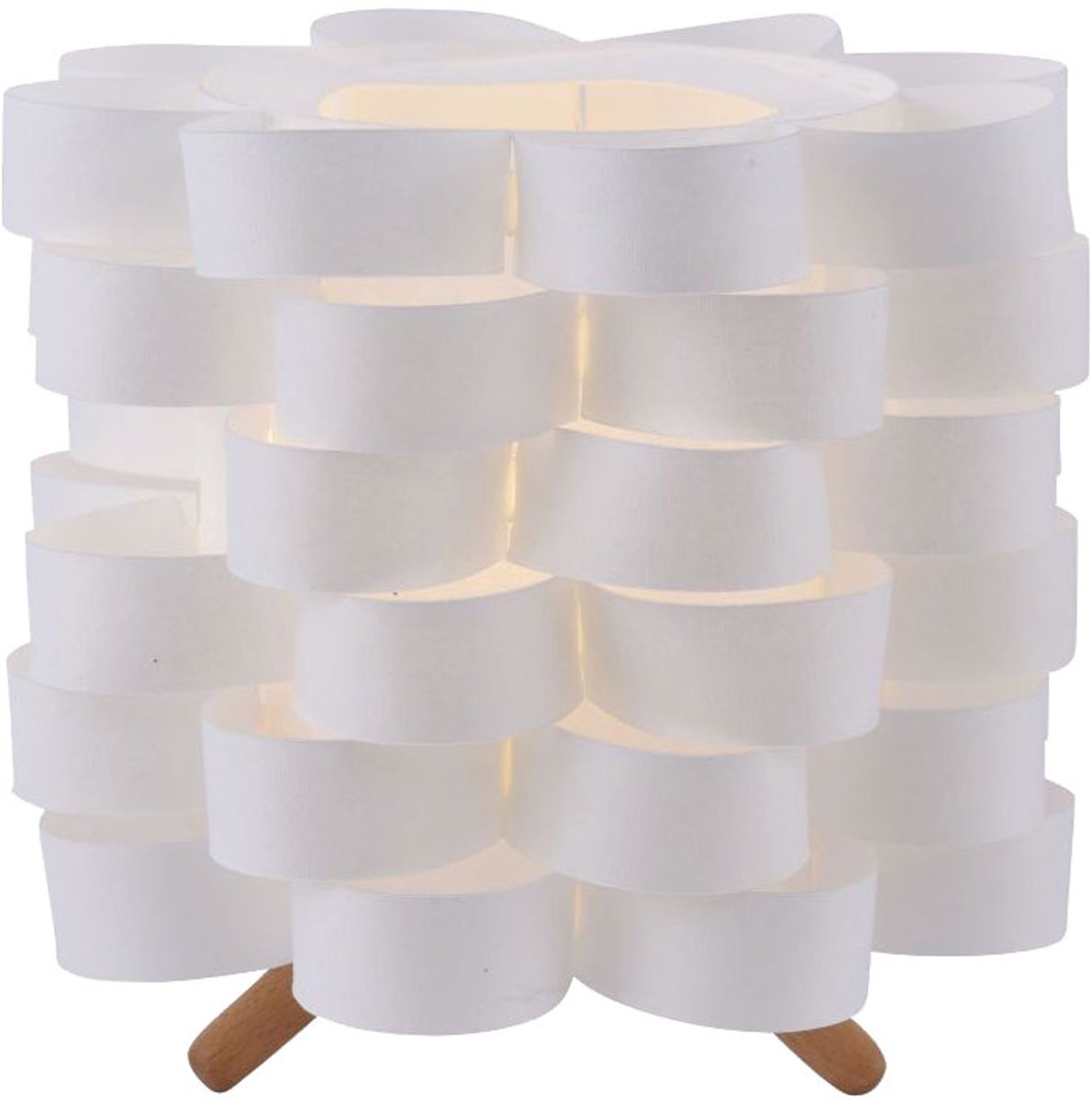Tafellamp wit kabel schakelaar woonkamer houten vloerlamp verlichting LeuchtenDirekt