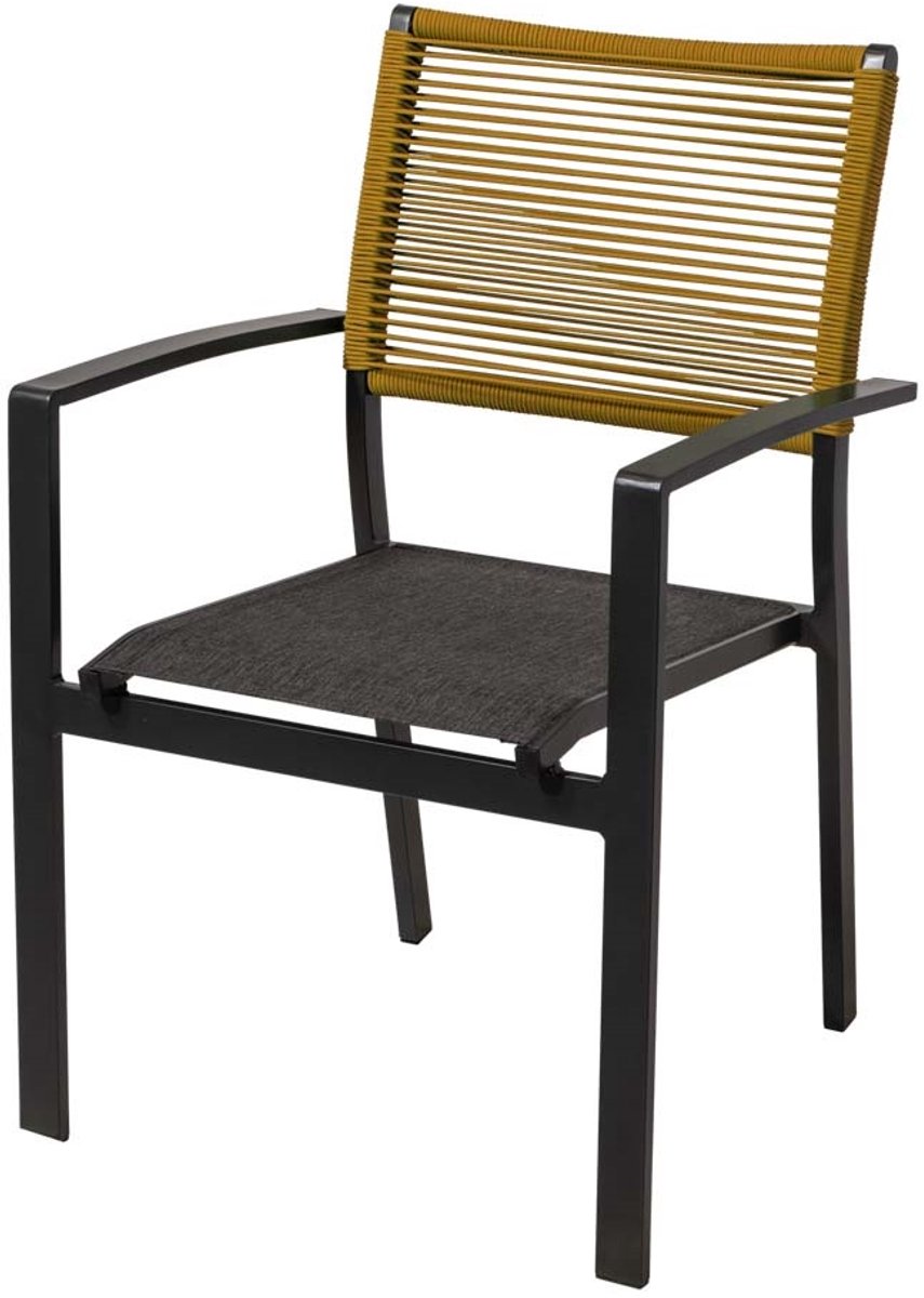 Lesli Living - Bistrostoel Vitolini - Geel - 57x62x87cm
