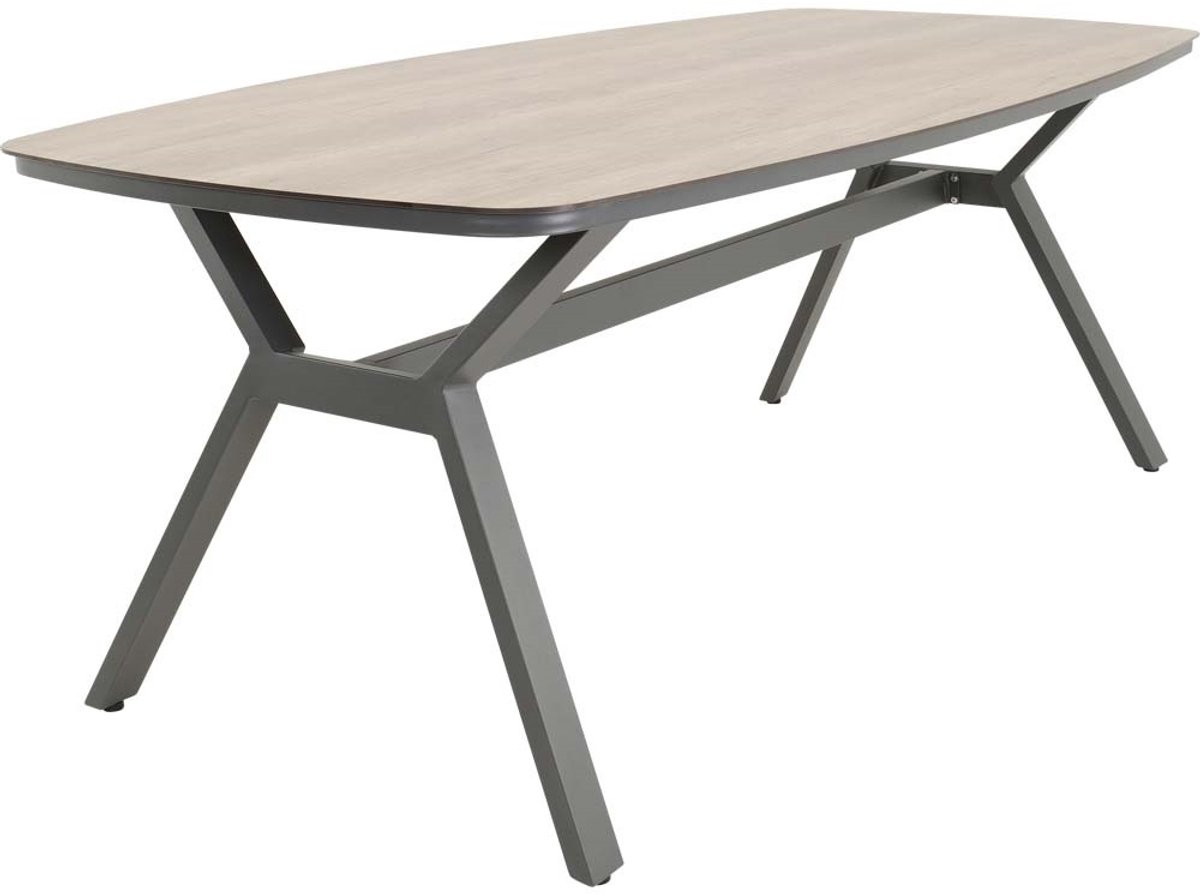 Lesli Living - Tuintafel Odense - Grijs - 200x100cm