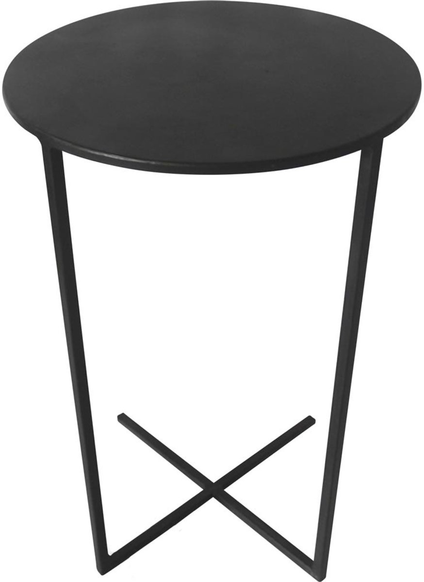 Lesli Living - Tuintafel Xavi - Zwart - Ø35x60cm