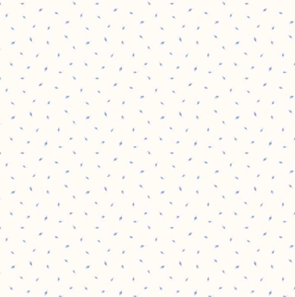 Behang kleine bladeren - scandinavisch - woonkamer - slaapkamer - vliesbehang - wit - blauw - Miniatures 2