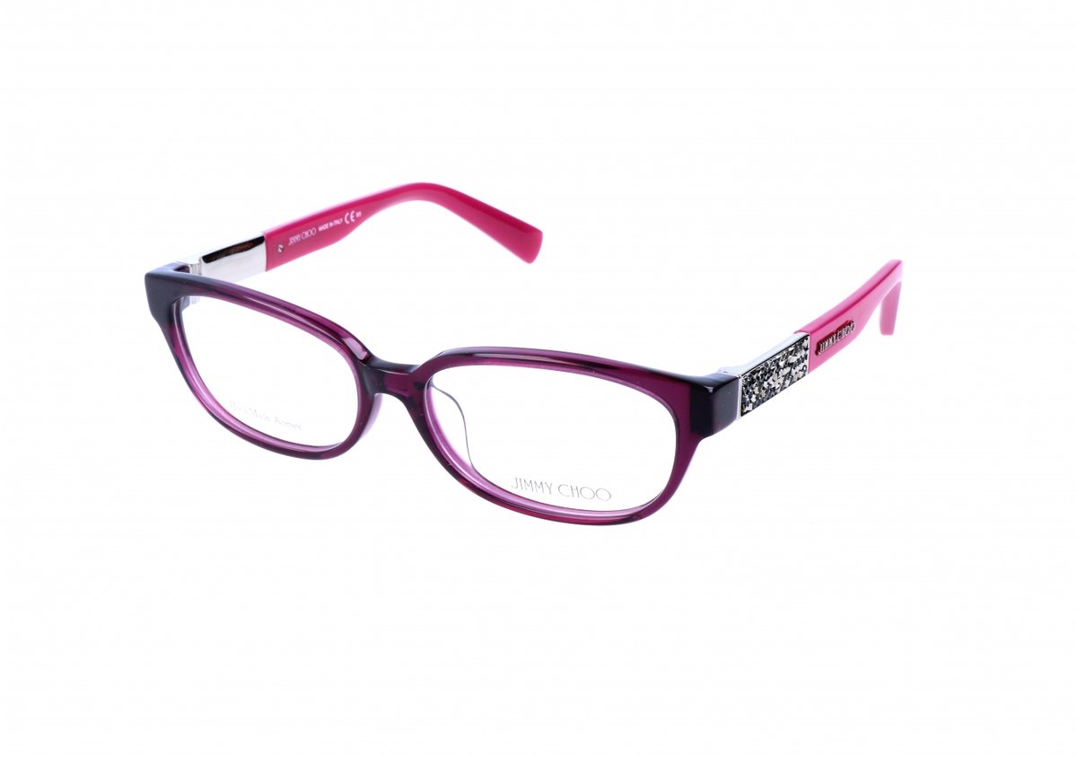 Jimmy Choo JC114/F Transparent purple pink 53/15/135 WOMAN Brilmonturen