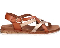 Skechers DESERT KISS LOW - PEAK RANK Dames Sandalen - Chestnut