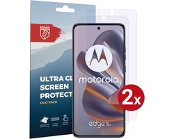 Rosso Screen Protector Geschikt voor Motorola Edge 50 Neo | Ultra Clear Duo Pack | TPU Folie | Case Friendly Beschermfolie | 2 Stuks