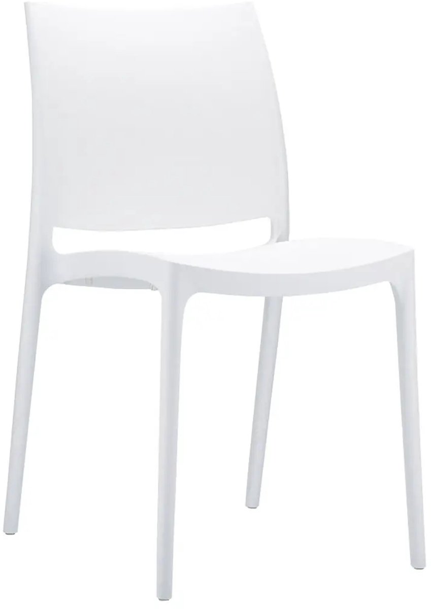 Légia Home ENZO - Eetkamerstoel - Scandinavisch Design - Stapelbaar - Wit