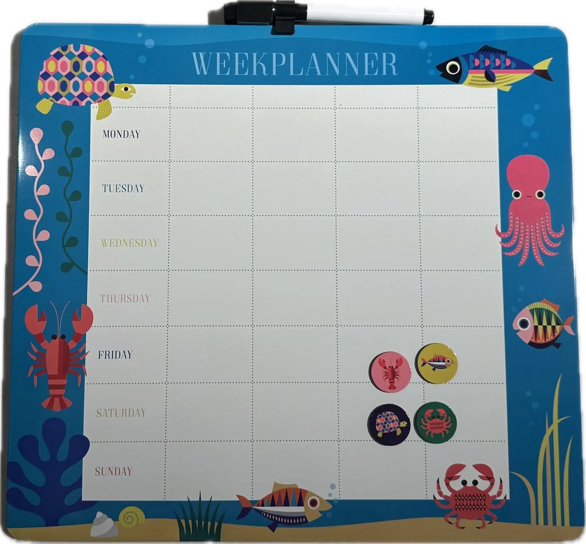 Kitsch Kitchen Magnet board Sealife