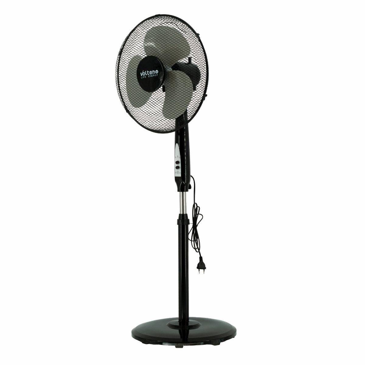 Volteno VO2557 Serie - Vloerventilator - 40cm - Zwart - Met Afstandsbediening