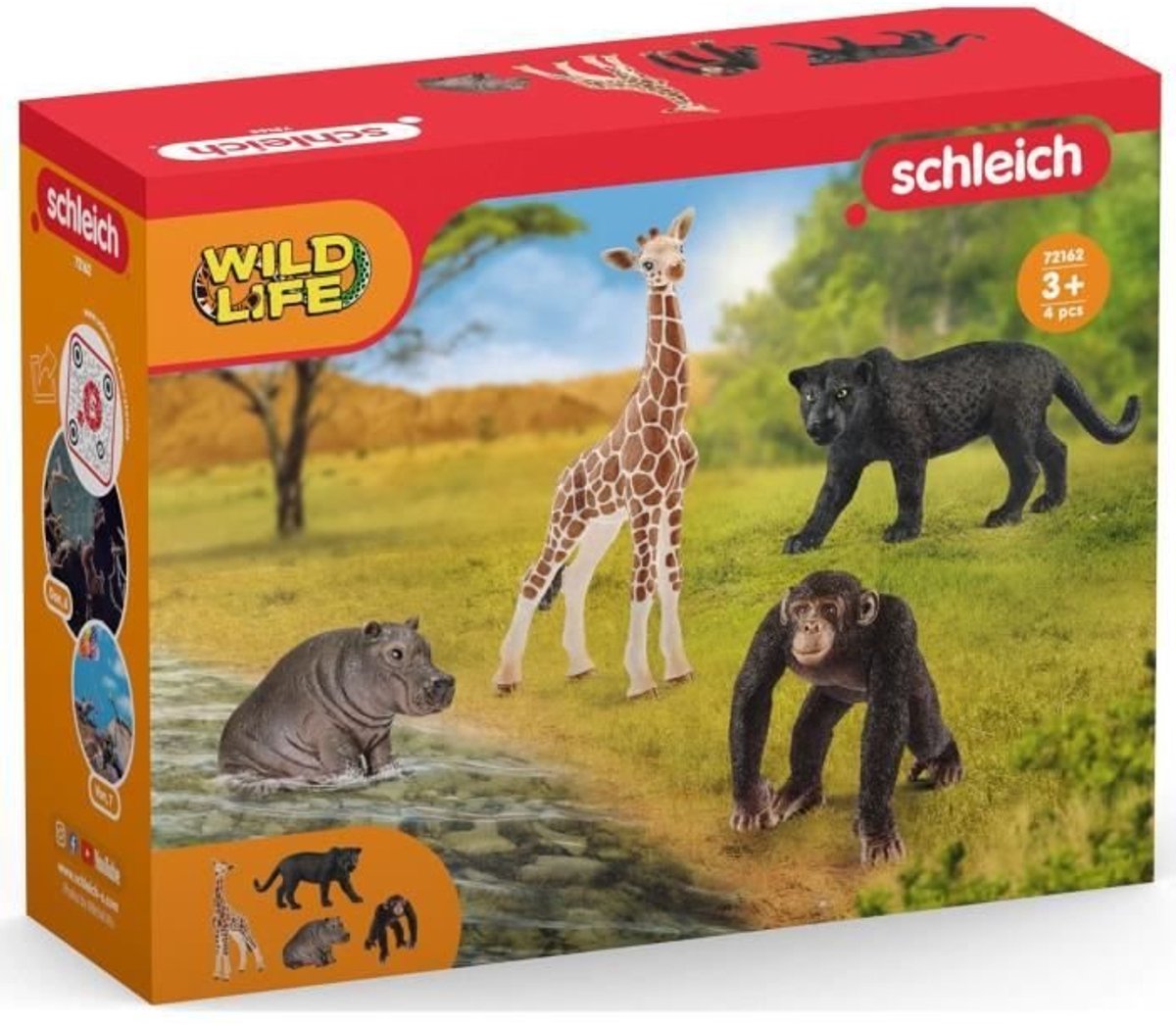 Schleich Wild Life Dieren 4 Stuks — afbeelding 6