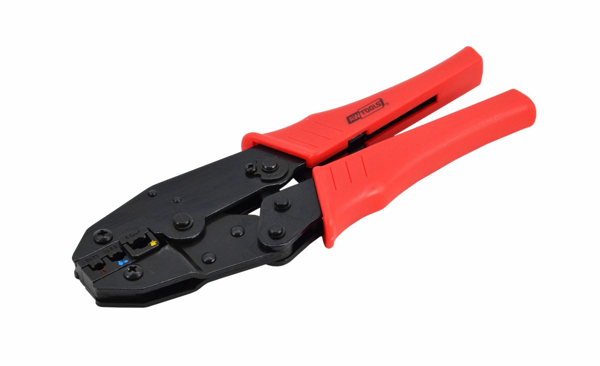 Awtools Serie - Geïsoleerde Connector Krimptang - 220 mm - Ergonomische Handgreep