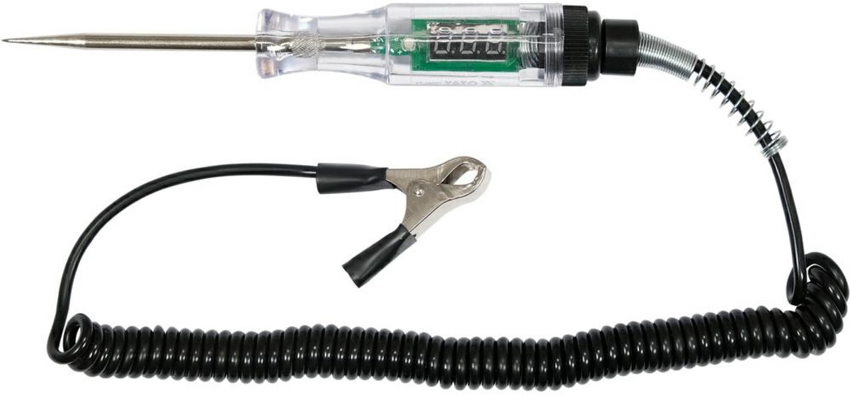 Yato YT-28667 - Autotester - 3-48V - LCD - Krokodilleklem