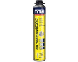 Tytan Professional Thermo-isolatie Lijmschuim - 820 ml - Pistoolschuim - Voor EPS, XPS en Minerale Wol - Snelle Hechting - Gebruiksklaar - Voor Gevel en Fundering - 5902120195633
