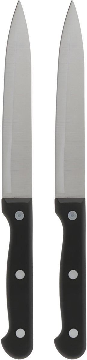 Gerimport Aardappel / groente mes - 2x - RVS - bakeliet handvat - 23 cm - snij en schilmes