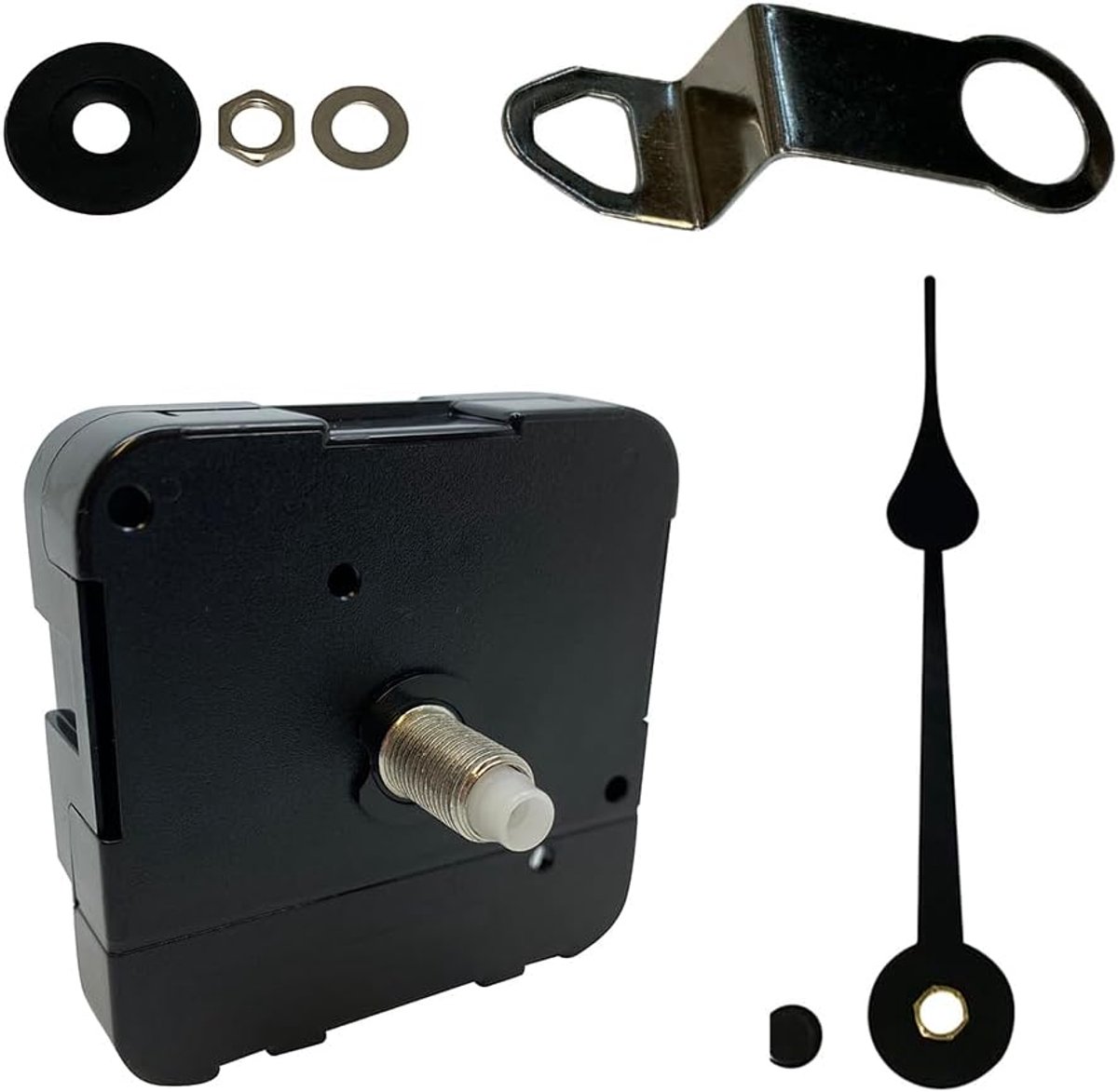 Klok Beweging - Getijde Indicator - Klok Reparatie - Niet Tikkend Mechanisme - 100mm Hand - Zwart Metaal