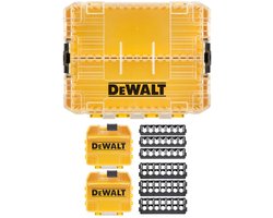 DeWalt ToughCase+ Serie - Gereedschapskoffer - Middelgroot - Transparante Deksel