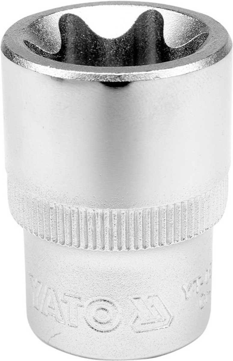 Yato - Torx Dopsleutel 1/2" E12 - Chroom-Vanadium Staal - Molet Gestructureerd - DIN 2124