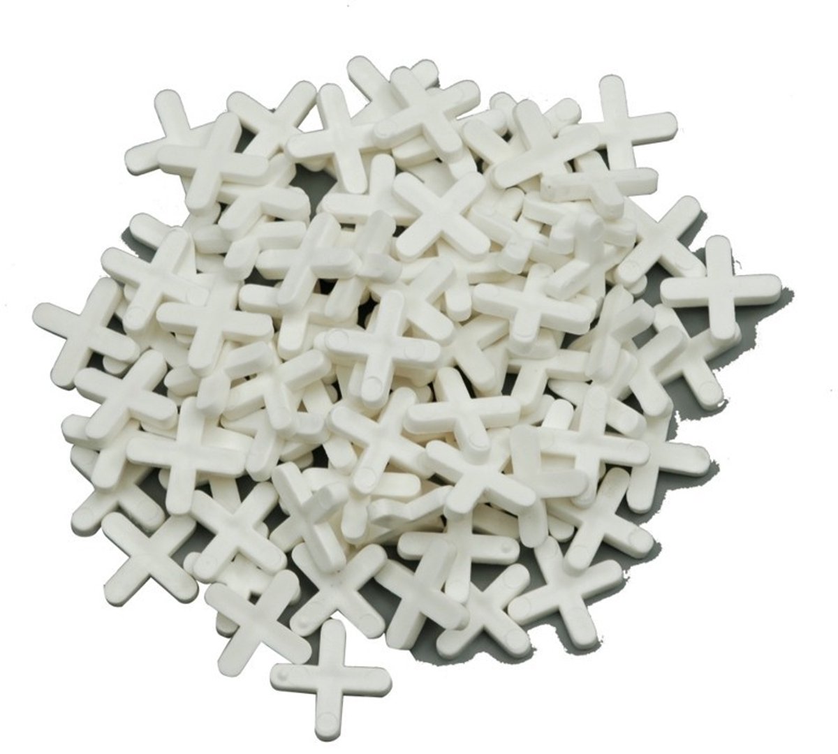 Vorel - Distantiekruisjes - 2,0 mm - 200 stuks - Kunststof