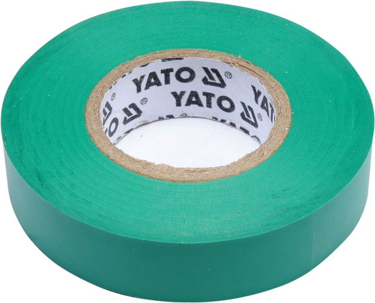 Yato PVC Isolatietape 15mm x 20m Groen - Hoge Spanning 40kV