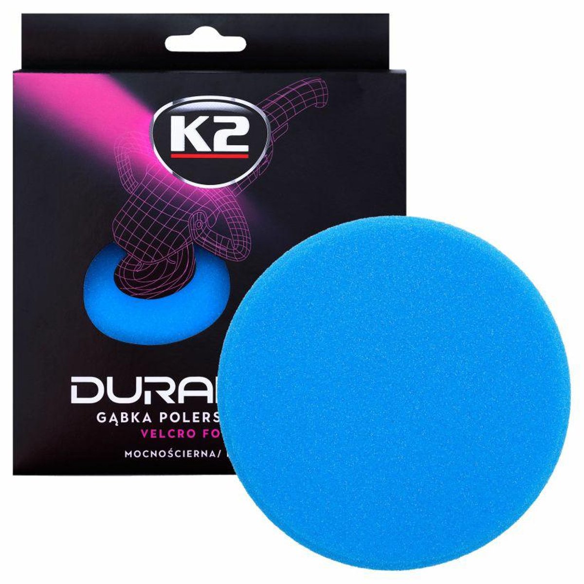 K2 Duraflex Serie - Polijstschuim - Hard - 150mm - Velcro Bevestiging