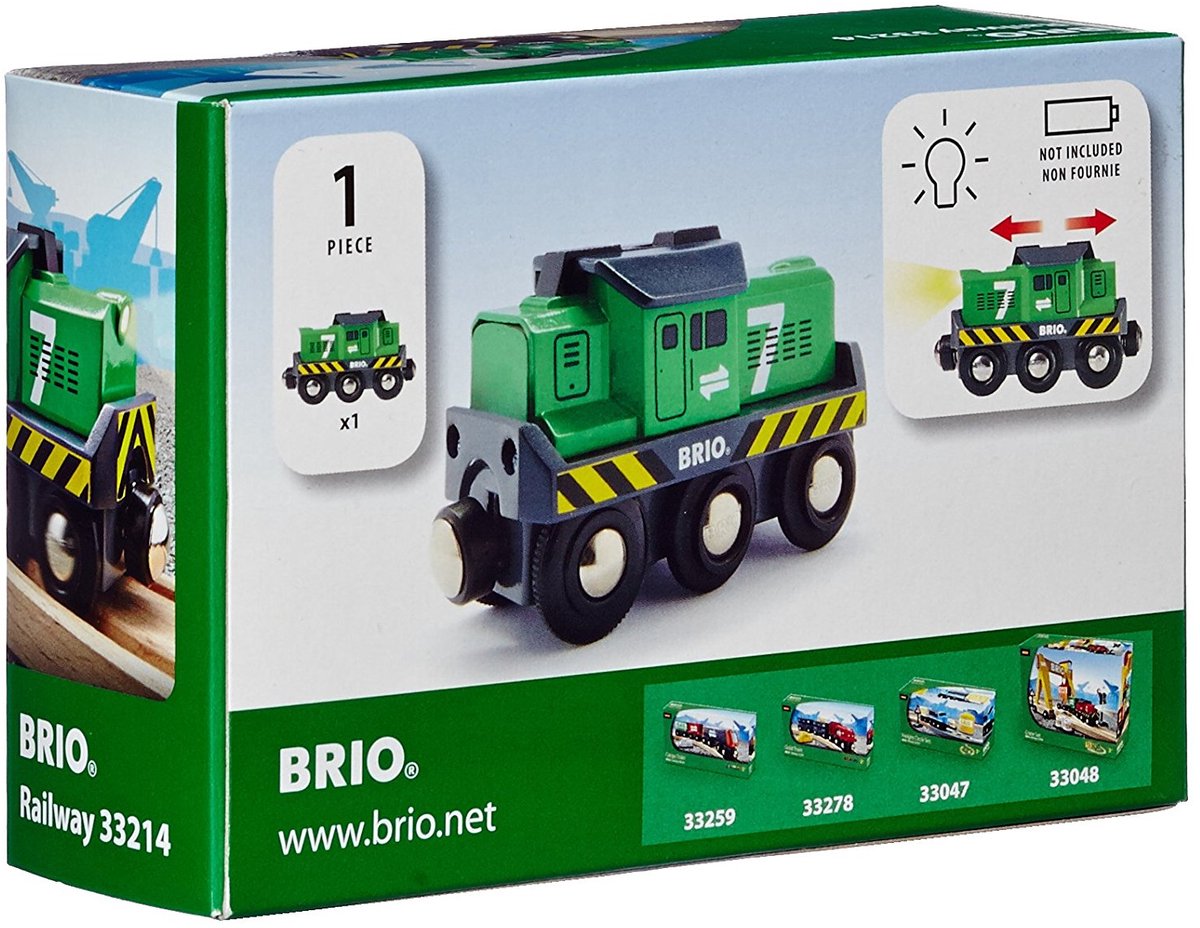 BRIO Locomotief voor goederentrein op batterijen - 33214 - Treinbaanonderdeel — afbeelding 2