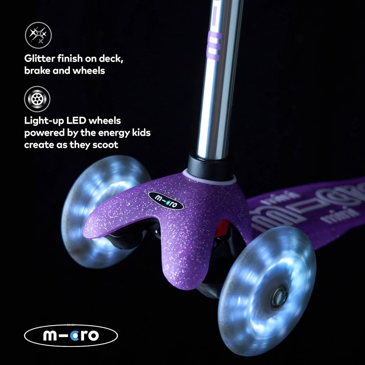 Micro Mini Micro | step / scooter in de kleur paars voor kinderen van 2 tot 6 jaar | max 50 kg thumbnail 5