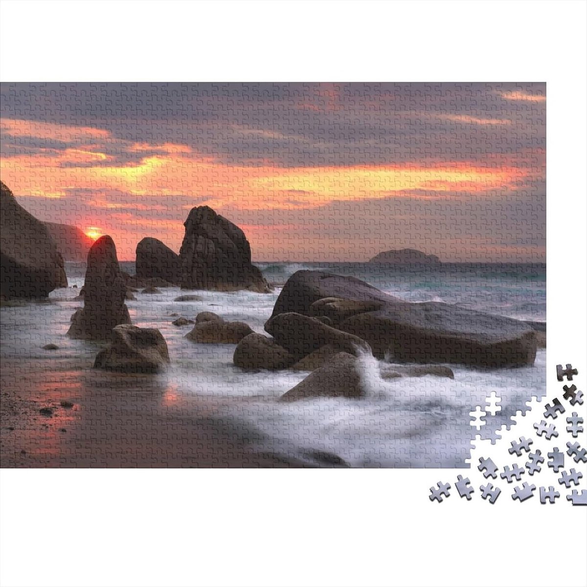 Landschap Puzzel - 1000 Stukjes - Ontspannend Spel - Hoge Resolutie Print - 75x50cm - Stijl