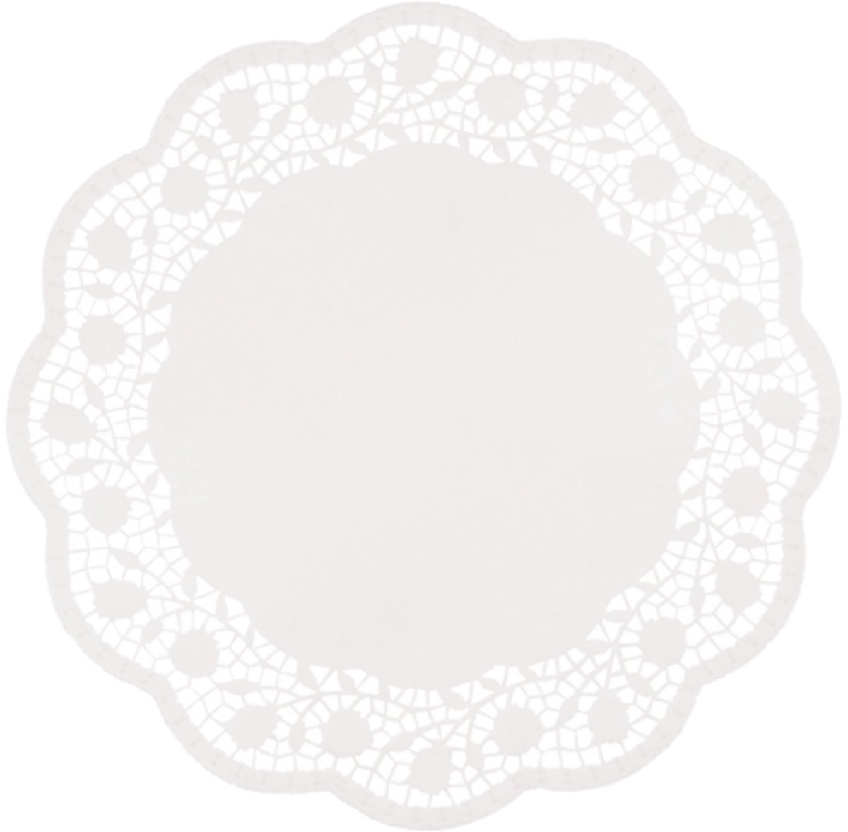 4x 250 Taartranden rond Ø 36 cm wit