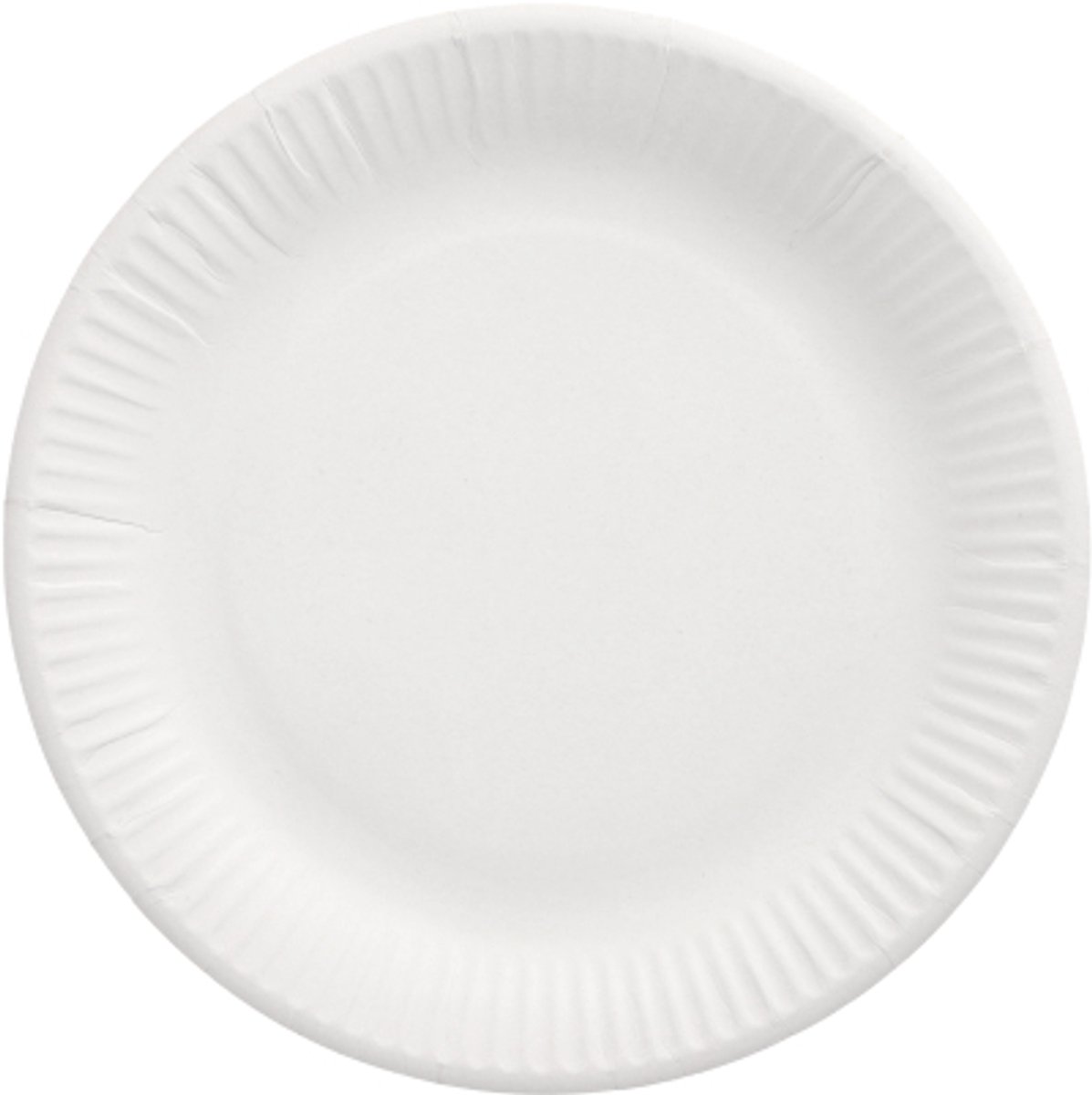 1x 200 Borden karton pure rond Ø 23 cm wit