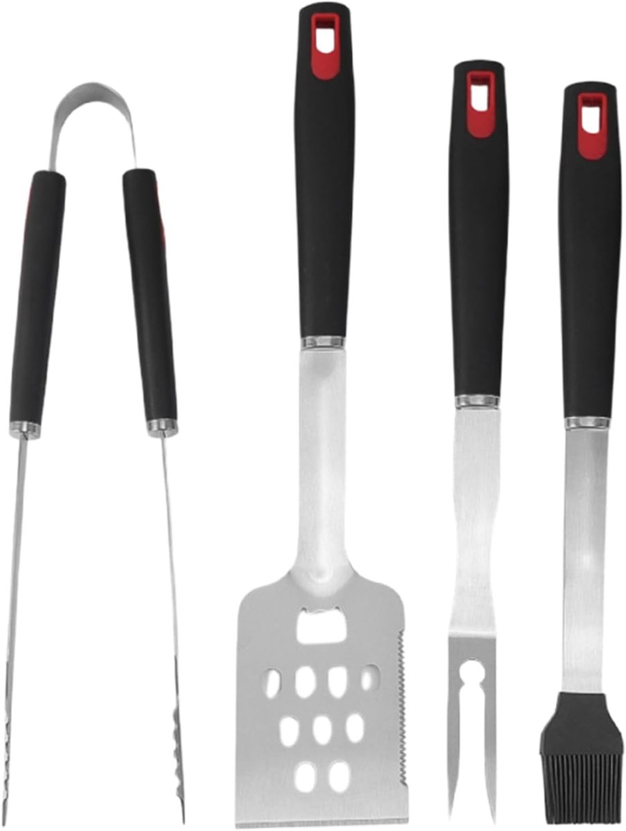 Barbecue Bestekset - BBQ Keukengerei - Buiten Koken - Roestvrij Staal - 45 cm Lengte