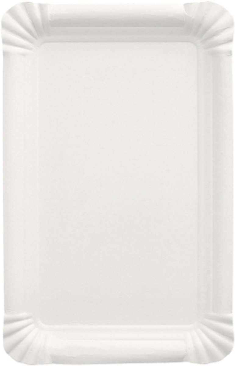 Papieren borden Papstar Pure, wegwerp, vierkant, naar keuze 4 x 250 stuks met 130 x 200 mm of 2 x 250 stuks met 165 x 200 mm, voedselveilig, klimaatneutraal, FSC®-gecertificeerd & composteerbaar, wit