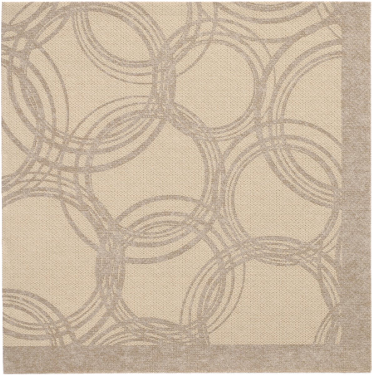 5x 50 Servetten ROYAL Collection 1/4 vouw 40 cm x 40 cm zand Bubbles