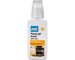 HG - Power Gel Brush Oven - Zeer Hechtende Formule - Inclusief Borsteltje - 250 ml - 1 stuk - Krachtig tegen vetresten in oven, op deuren en roosters