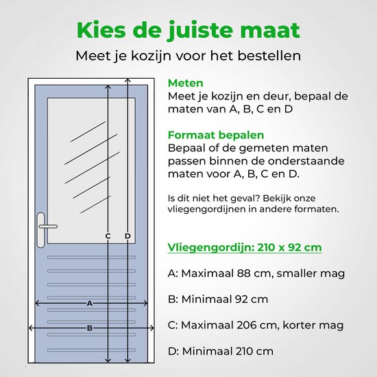 VerminBuster Vliegengordijn Magnetisch - Luxe Deurhor - 210 x 92 cm - Deurgordijn - Horgordijn Deur van Merkloos — afbeelding 2