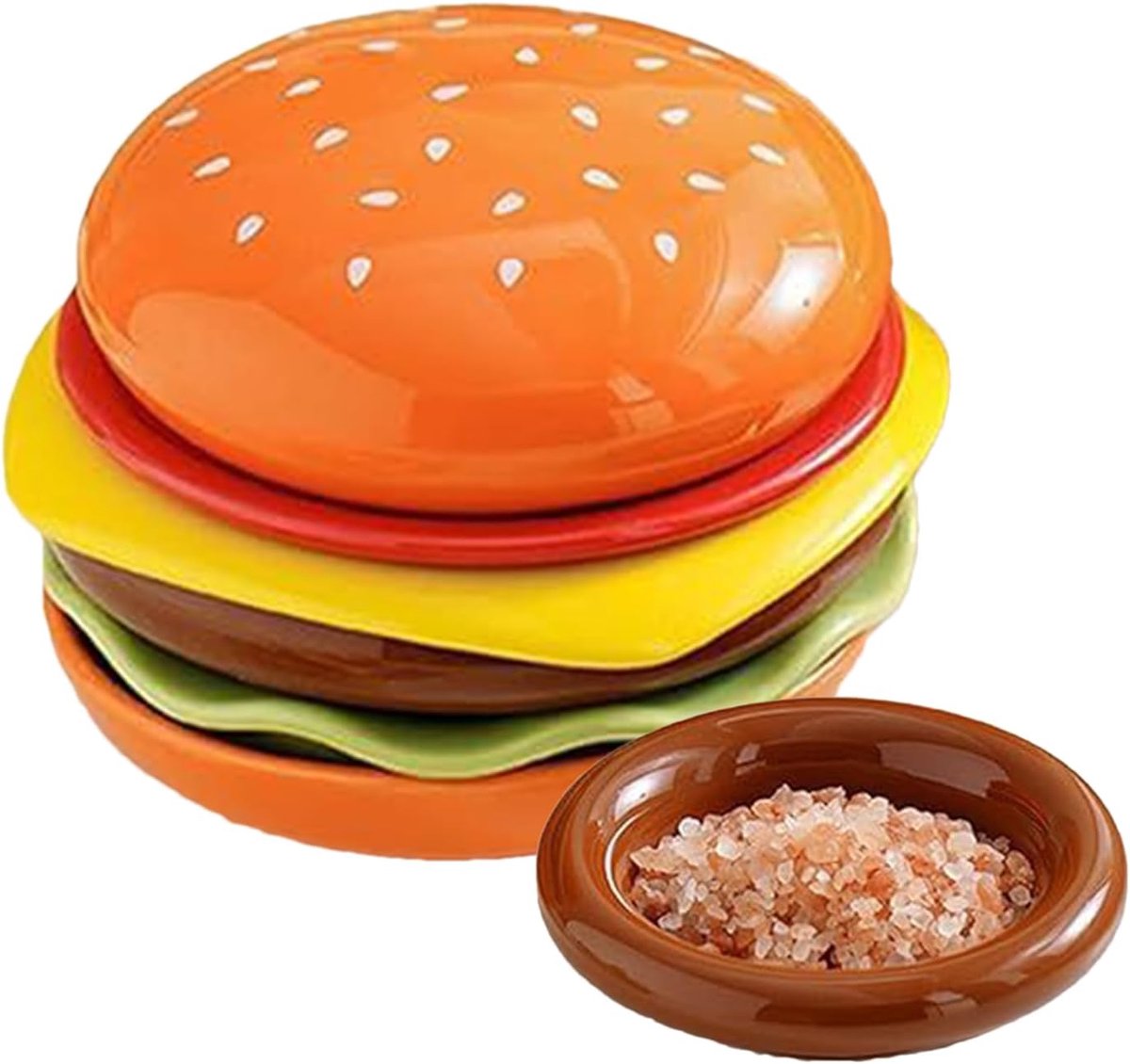 Bordenset Kommenset - Dip Bords - Sushi Dessert - 6 Laags Stapelbaar - Enkele Kleur