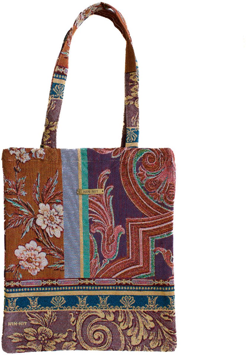NIN-NIT - Royal Queen Tote Bag - Paleis Het Loo - Handtas - Boodschappentas - Schoudertas - Bruin - Paars - Blauw - Goud - Rood - Groen - Roze - lila - beige - Multicolor