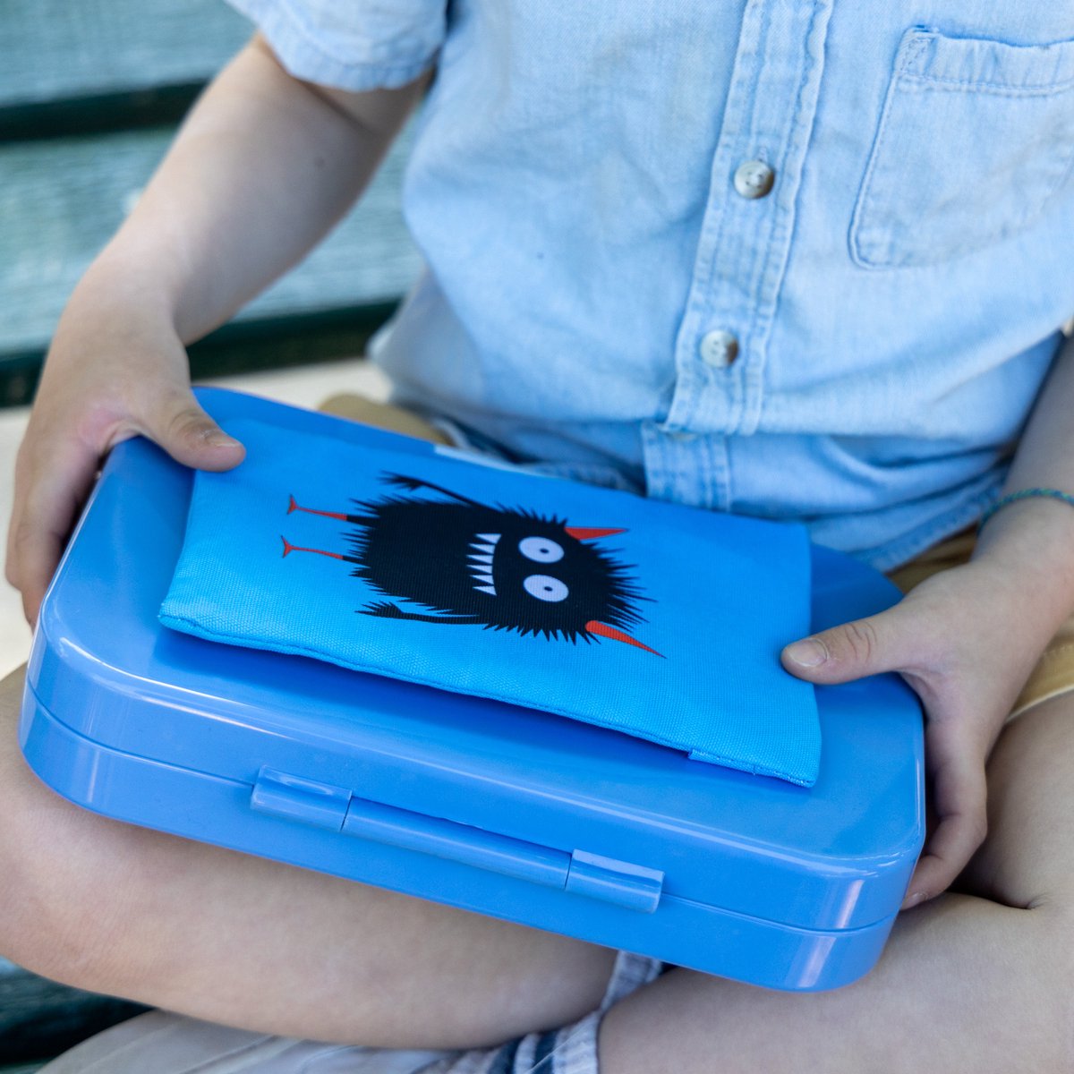 Yumbox gel koelelement - 4/6 uren koud - herbruikbaar - 2 designs - Monster & Haai
