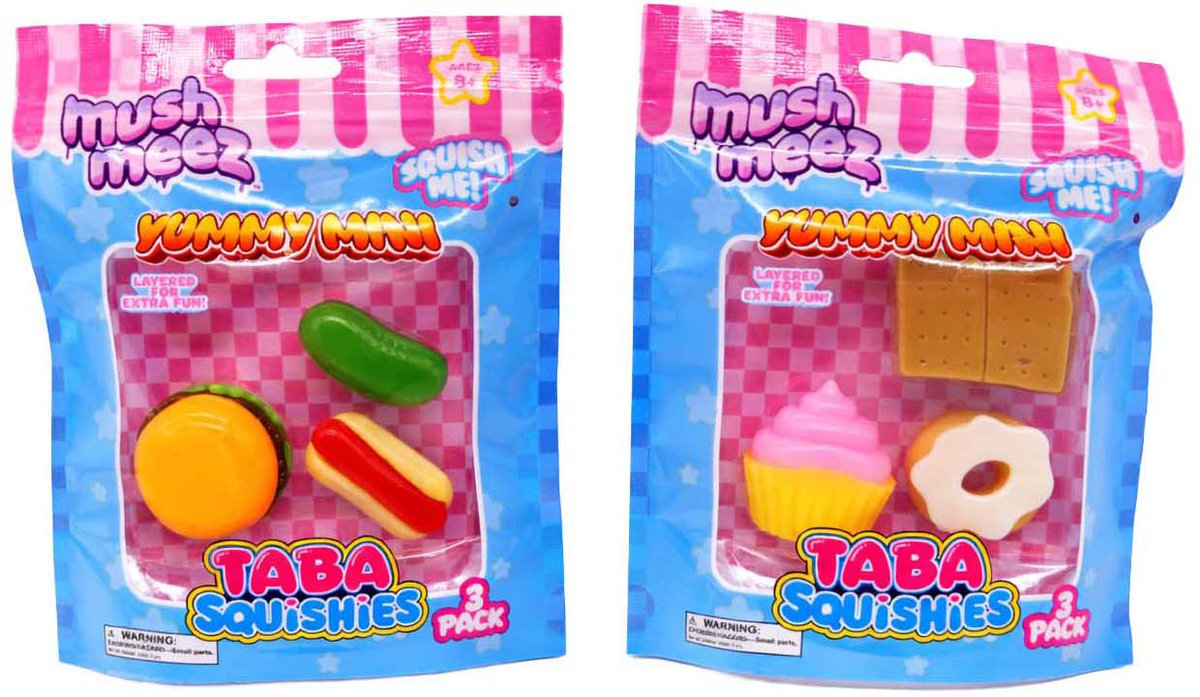 OttoSimon squishy speelgoed Mushmeez minis 3-pack assortiment.