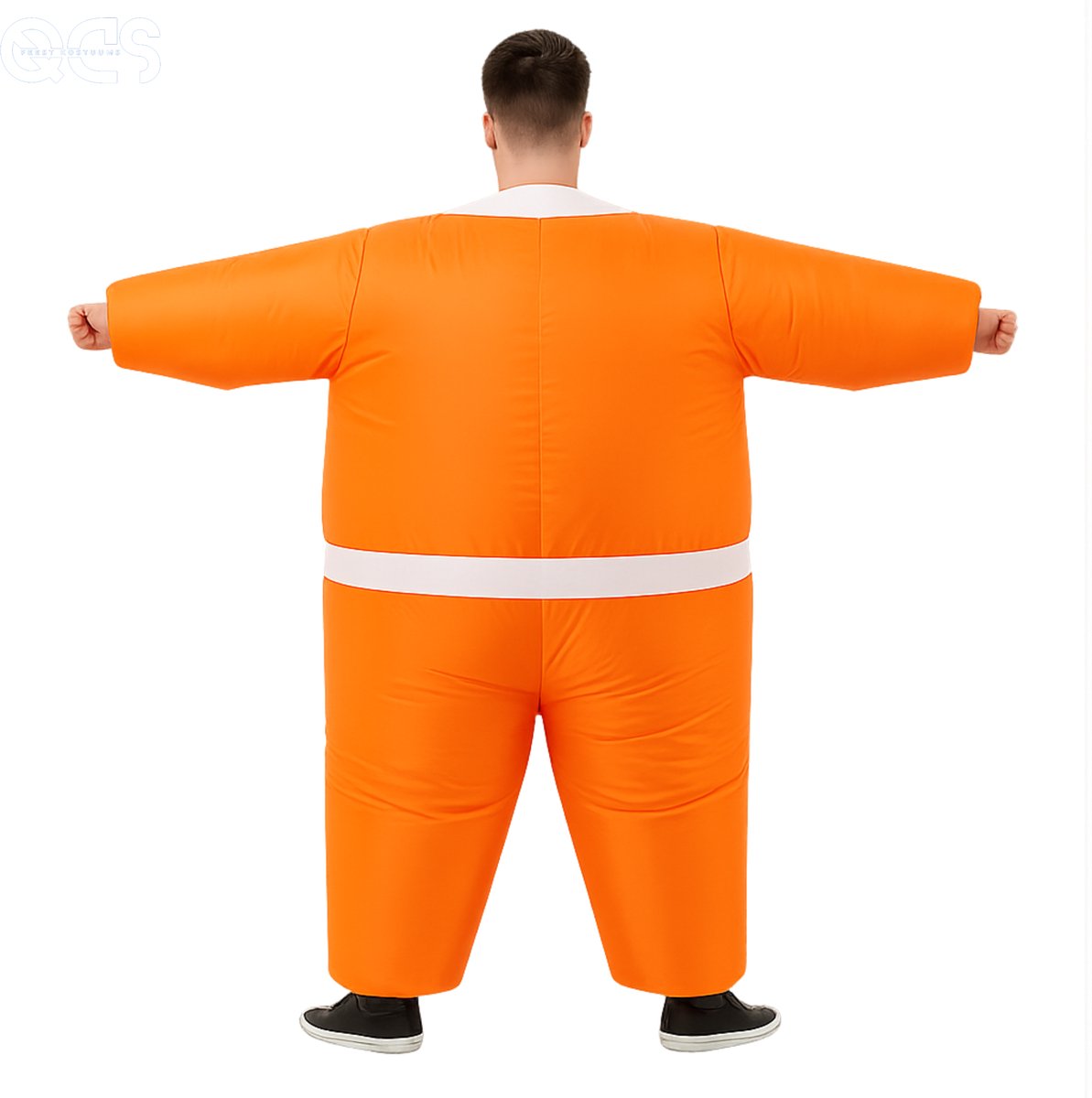 QCS Feestkostuums opblaasbaar Oranjepak/WK Voetbal - 160 tot 200 cm - opblaas Oranje outfit/Feestpak/Nederland/Holland/voetbal/WK 2026/Oranjekleding — afbeelding 2