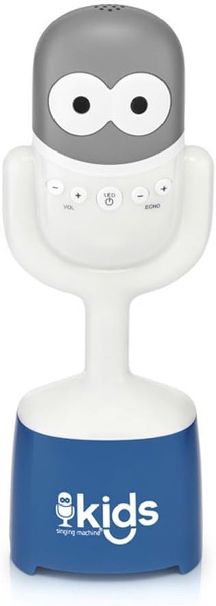 Karaoke Microfoon Speaker - Draagbare Microfoon - Kinderfeestjes - Ingebouwde Bluetooth - 5.8 x 8.4 x 18.3 cm - Wit