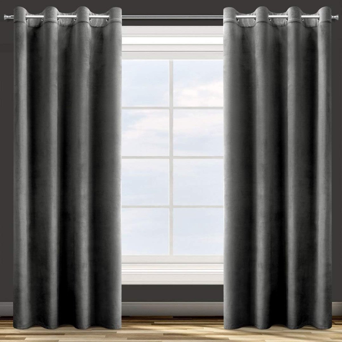 Verduisteringsgordijn - Ondoorzichtig Gordijn - Slaapkamer Woonkamer - Ruisonderdrukking Uv-bescherming - 140x250 cm - Zwart