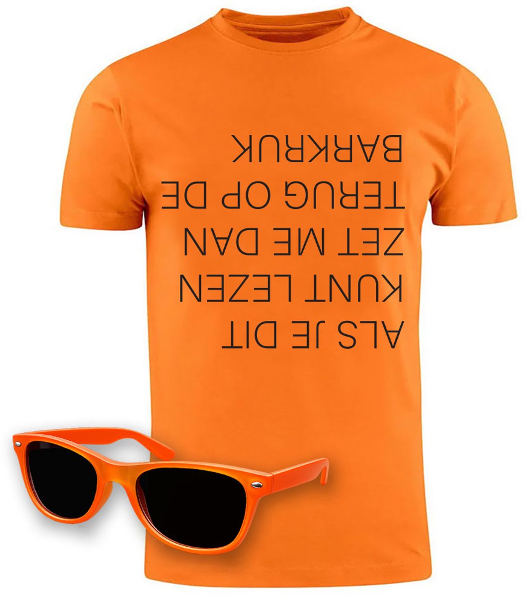 Oranje T-shirt Nederlands Elftal Voetbal Shirt + Zonnebril