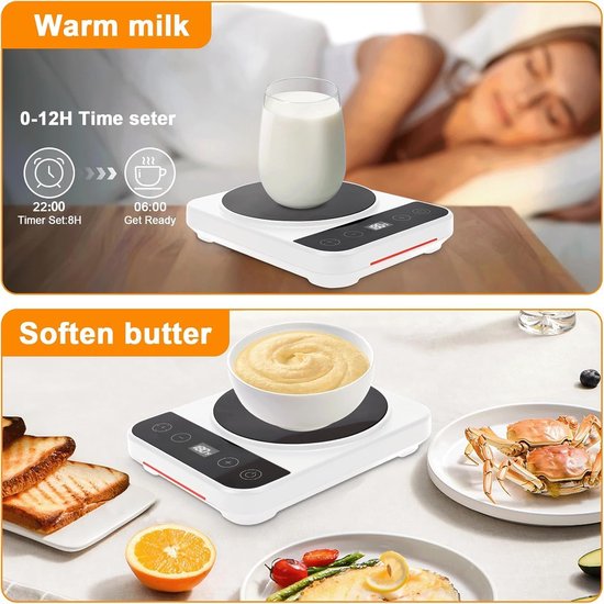 1 stuks - fermentatie verwarmer - fermentatieverwarmer zuurdesem -zuurdesem starter set - sourdough - weckpotten -constante temperatuur van 70-100 graden Fahrenheit - 12-uurs timer met in hoogte verstelbare voet - wit — afbeelding 2