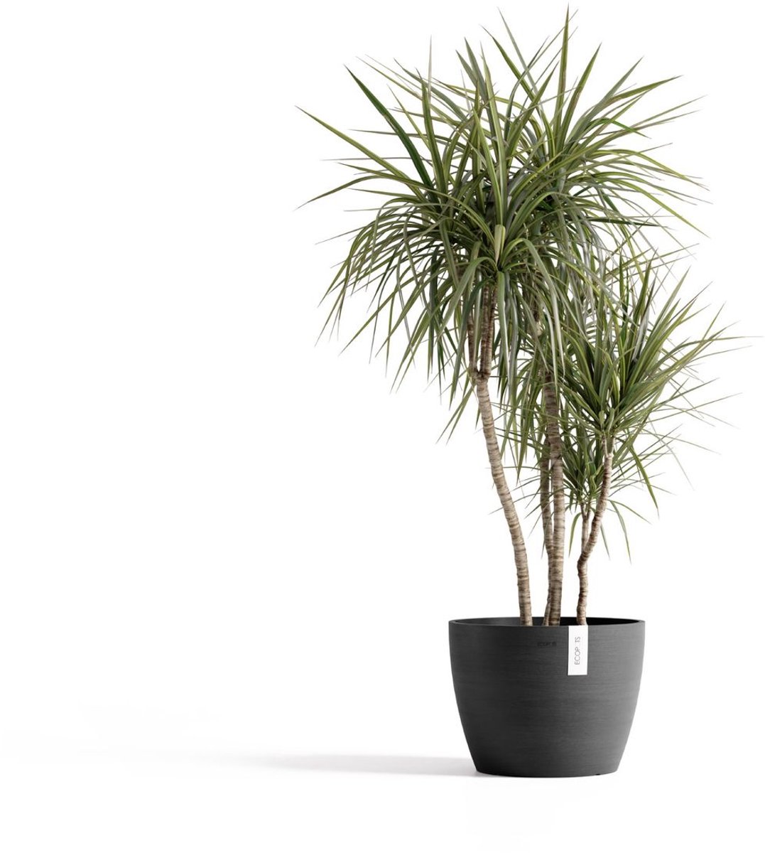 Ecopots Plastic flower pot stockholm 40x30 cm dark grey