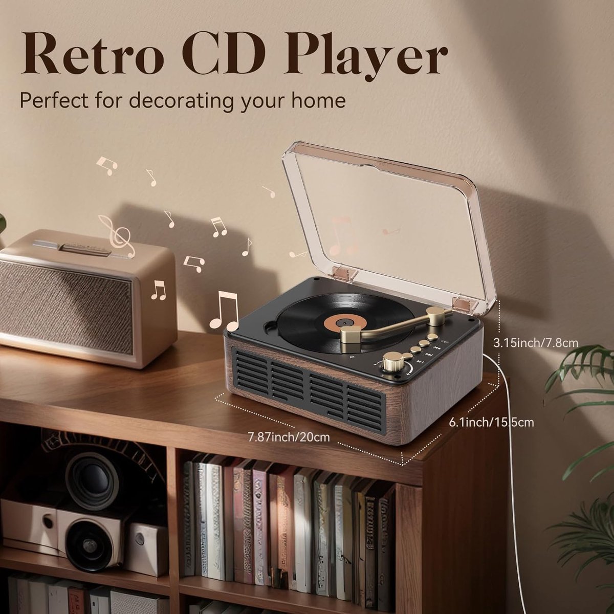 COOAU Bluetooth CD Speler thumbnail 2