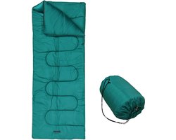 HUSH Outdoor Slaapzak - incl draagzak met handvat - extra lange rits-puller - vanaf 15 graden - 190 x 72cm