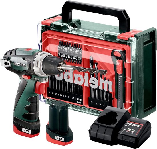 Accuschroefboormachine - Boormachine Schroefmachine - Klusjes in Huis - Compact en Lichtgewicht - 12 Volt - Meerkleurig