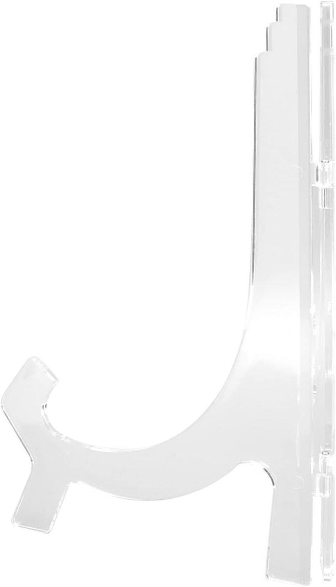 Klok Display Standaard - Acryl Houder - Wandklok Tonen - Transparant Design - 25CM Hoog - Helder
