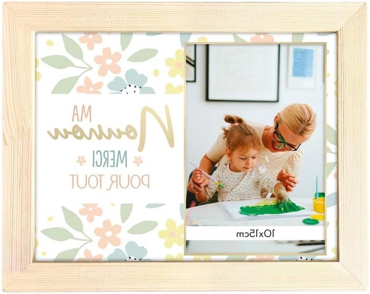 Fotolijst Nanny - Lijst voor foto's - Wanddecoratie - Modern ontwerp - 25 cm - Meerkleurig