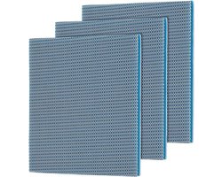3 Stuks Meerlaagse Schuimfilterspons voor Aquariumfilter en Vijverfilter - Snijbare Filterflosdraad (400 x 305 x 155 mm) voor Optimale Waterkwaliteit en Filtratie