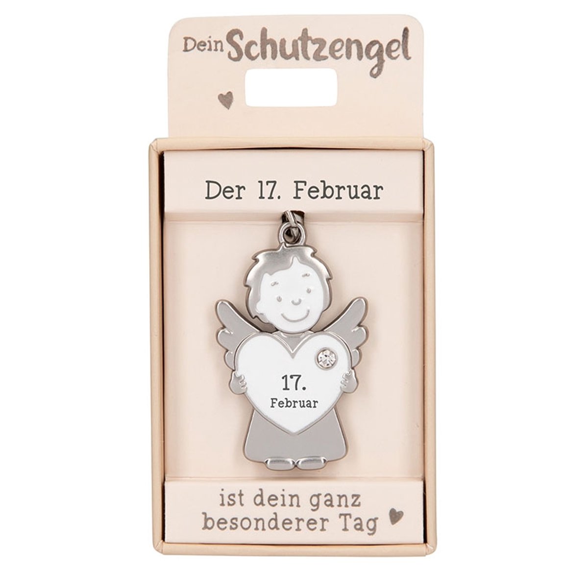 Depesche beschermengel hanger - sleutelhanger cadeau 17 februari.